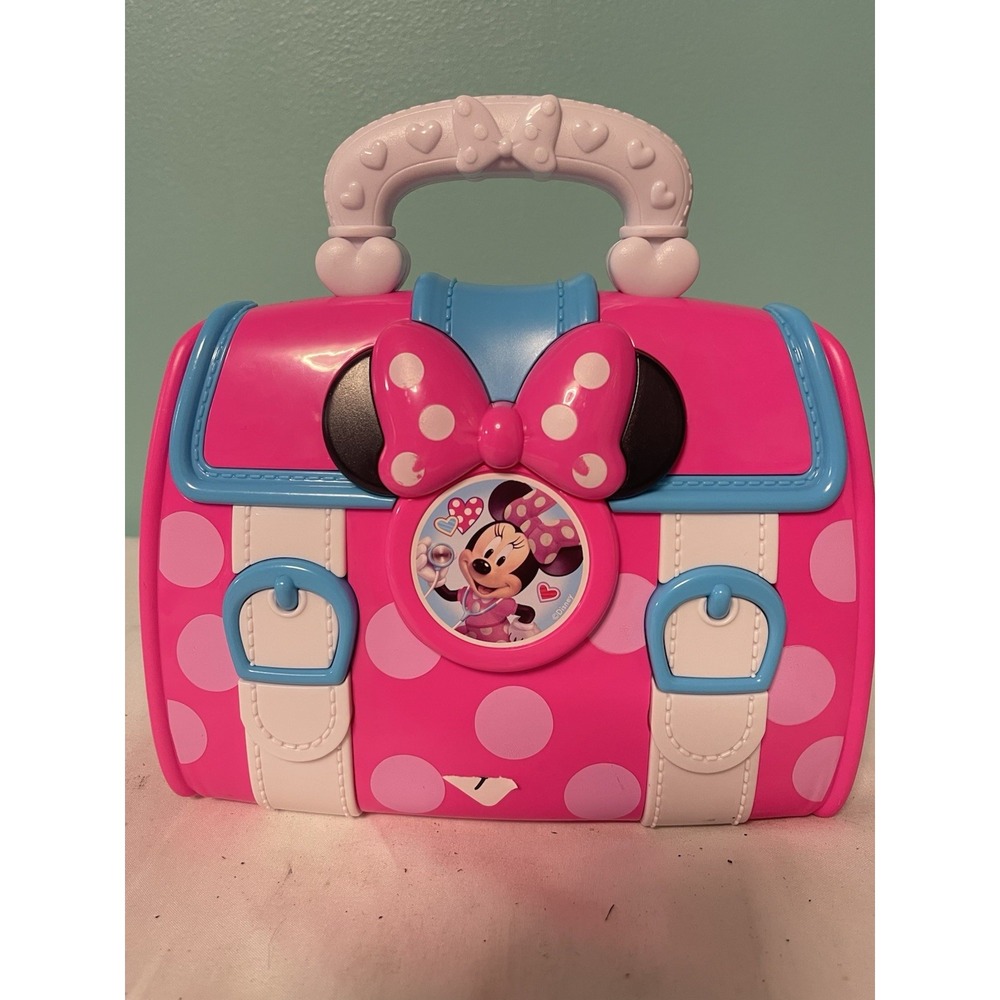 Disney Junior Minnie Bow-Care Doctor Bag Playset. Preowned.